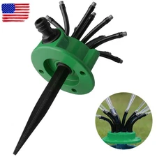 Adjustable 12 Tubes 360° Flexible Garden Yard  Water Sprayer Tools System