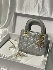 Christian Dior Mini Lady Dior Bag Cannage Qui...