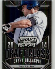 2014 Panini Prizm Perennial Draft Picks Casey Gillaspie Draft Class #18 Rays