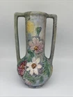 Weller Silvertone Cosmos Handled Vase