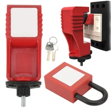 Alloy Serrated Circuit Breaker Lock For Secure Lockout Device