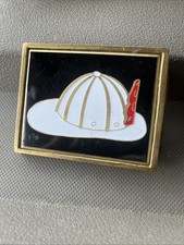 Vintage Fire Fighter Solid Brass Belt Buckle Nap Inc 1983