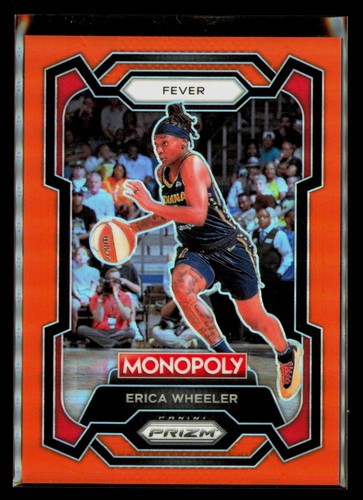 2024 Panini Prizm Monopoly WNBA #44 Erica Wheeler Orange Prizms #/124