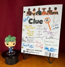 Clue: The Movie Script Signed- Autograph Reprints- Tim Curry- Clue Movie