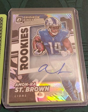 2021 donruss optic gridiron kings Amon Ra St Brown /99 Auto