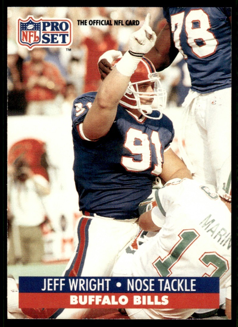 Jeff Wright RC 1991 Pro Set #89 Buffalo Bills 24310 Football Card