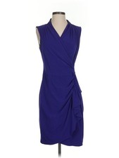 Nine West Women Blue Cocktail Dress 4