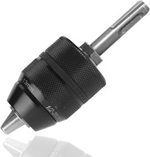 Keyless Drill Chuck with SDS plus Shank, 1/16"-1/2" Universal SDS Chuck Adapter,