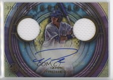 2022 Bowman Inception Dual Relics 1/200 Izaac Pacheco #IADR-IP Auto 1hw4