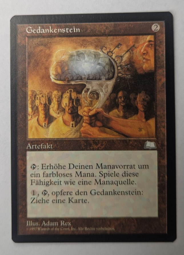 Magic Mtg German Weatherlight Mind Stone   near mint