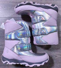 Lands End Boots Big Girls Size 7 Pink Insulated Thermolite Winter Shoes Kids