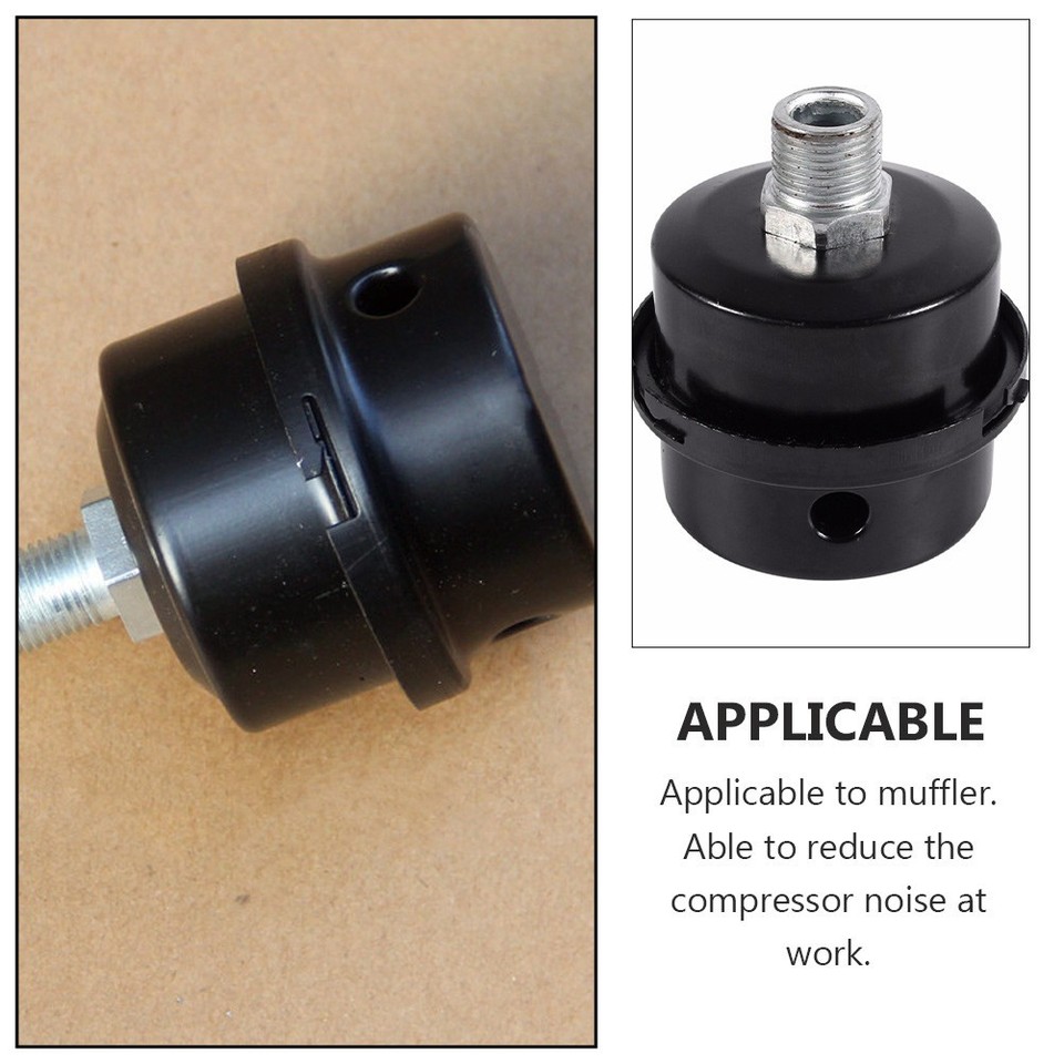 Sound Muffling For Plug In 2 Pcs Noise Reduction Muffler Air Compressor Intake Silencer Reducer ...