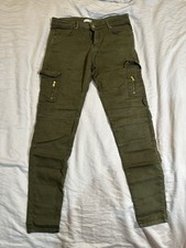 Bershka Girls Cargo Pants BSKGIRL Green EUR 38 USA 06 MEX 28