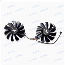 FY010010M12LPA Graphics Card Cooling Fan For XFX RX6600 6600XT 6650XT Black Wolf
