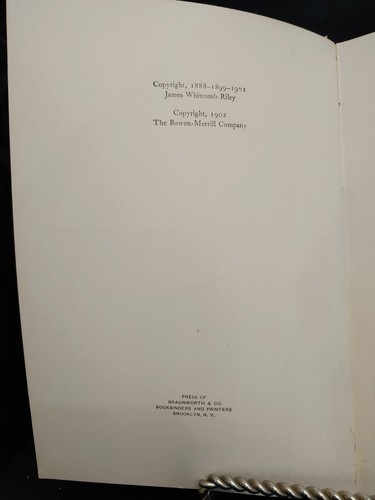 An Old Sweetheart of Mine, James Whitcomb Riley, 1902, Hardcover, Illustrated - Picture 8 of 9