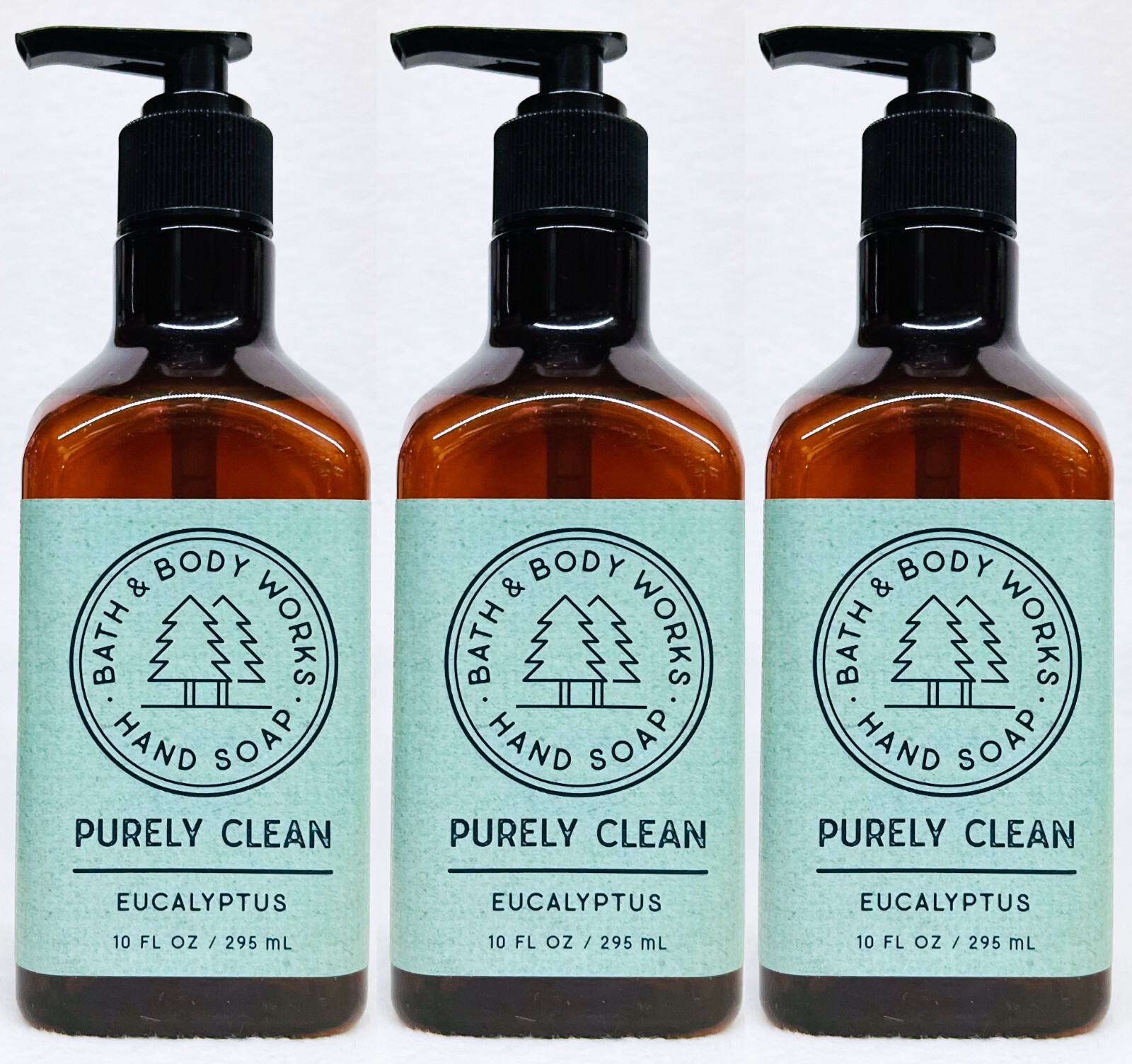3 Bath & Body Works Purely Clean EUCALYPTUS Gentle Foaming Hand Soap 10 ...