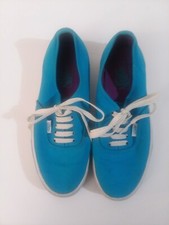 VANS OFF THE WALL SHOES WOMENS SIZE 8 VIBRANT BLUE GOOD CONDITION