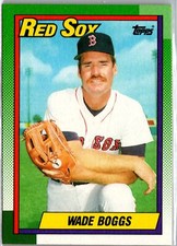 Wade Boggs 1990 Topps #760 Boston Red Sox Near Mint or Better
