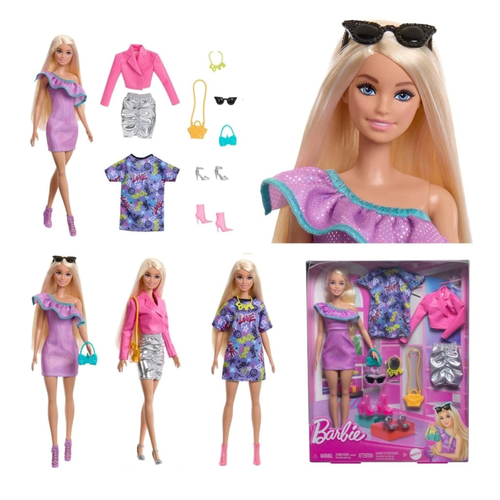 Mattel Barbie Collector Puppe HYT61 - blonde Haare mit 3 Outfits Neu in OVP Millie Sculpt - Bild 4 von 8