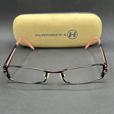 Humphrey's Eschenbach 582095 Eyeglasses Frame Pink Brown 51-17-135 Used w/ Case