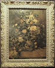 Spring Bouquet by Pierre-Auguste Renoir, 1866, textured print on canvas