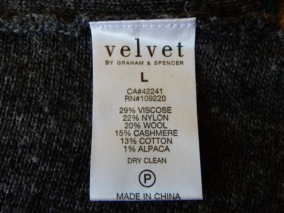 CÁRDIGAN 2 BOLSILLOS CHAL DELANTERO ABIERTO A RAYAS GRIS VERDE MEZCLA LANA TERCIOPELO L-2XL Foto 4 de 4