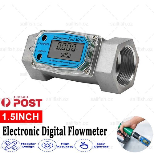 Turbine Digital Diesel Water Fuel Flow Meter Oval Gear Flow Gauge 1/1.5/2 inch - Picture 14 of 15