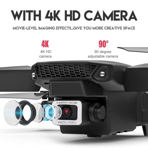 Mini Faltbar WiFi FPV Drohne Mit 4K-HD GPS Kamera Selfie RC Quadrocopter Drone - Bild 8 von 18