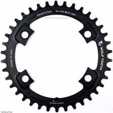 Wolf Tooth Drop-Stop 38T x 110 Shimano Asymmetric CX/Road Bike Chainring 1x NW