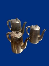 Teiere vintage BSL Colmet placcate argento - 2 pinte e 1 pinta -