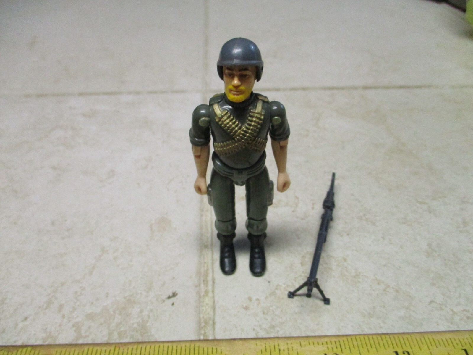 Vintage 1982 GI Joe Rock 'N Roll V1 Complete Action Figure with Straight Arm ARAH L5 Original Collectible Toy