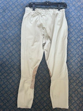 TAILORED SPORTSMAN Ladies *BREECHES Beige *Sz 28 VGC Made in USA #1985