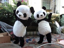 Chinese Panda Bear Mascot Costume Adults Suits Fancy Dress Birthday Party