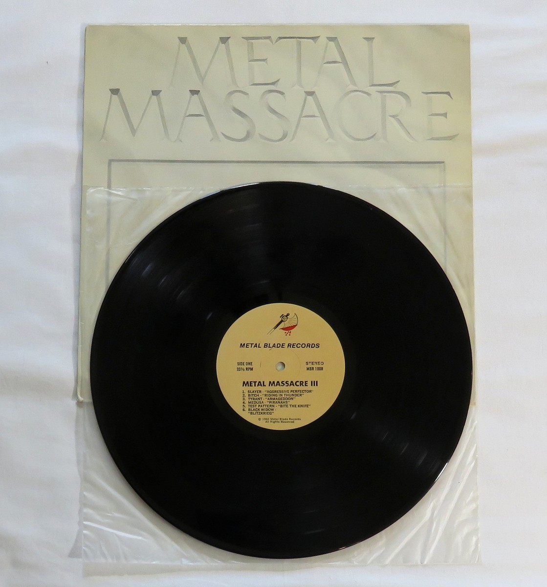 Metal Massacre 3 Vinyl LP Record Original USA 1983 Slayer Debut