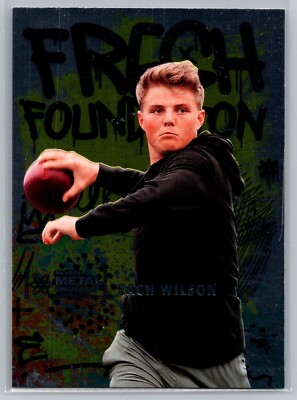 2021 Skybox Metal Universe Champions Zach Wilson Fresh Foundation RC #FF15