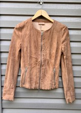 Authentic DROMe Suede  Leather Biker Jacket S...