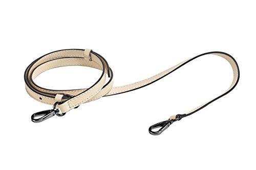 Purse Strap,Genuine Leather Purse Straps Replacement for Beige-grey Buckles