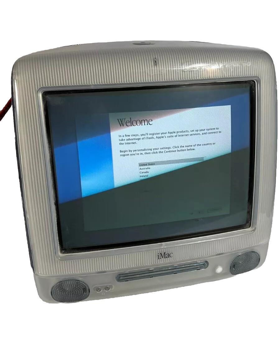 APPLE 2000 iMAC G3 FACTORY RESET & WORKING ~ GRAPHITE M5521 W