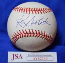 Ron Swoboda JSA COA Autograph National League Signed Baseball