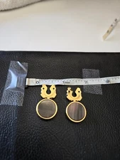 Vintage Button Cuff Link Covers Lot Of 2 sets