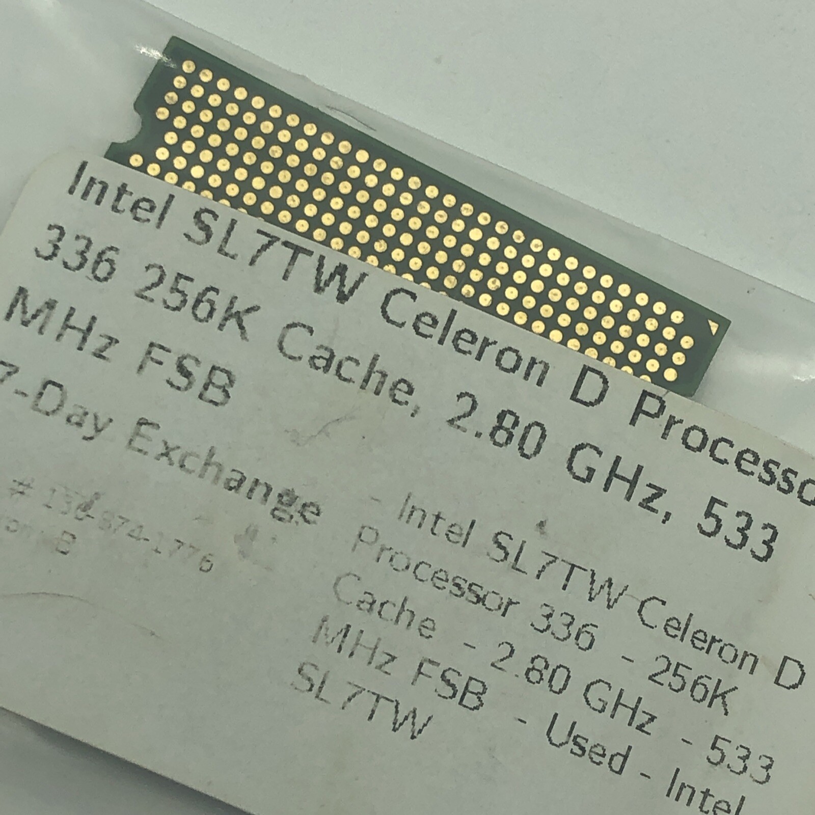 Intel Celeron D 2.80GHz 256 533 Socket 775 CPU Processor LGA775 SL7TW ...