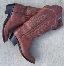 Vintage Panhandle Slim Cowboy Boots Cowgirl Western Hand Crafted 5 1/2 B