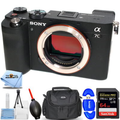 Sony Alpha a7C Mirrorless Digital Camera Body ILCE7C/B - 7PC