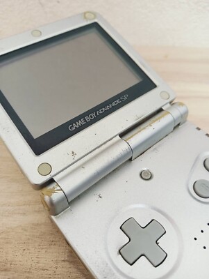 Nintendo Game Boy Advance SP Silver Console System GBA SP TESTED