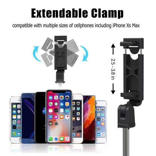 Extendable Selfie Stick Tripod S01 Bluetooth Wireless Remote For Cell Phone - Picture 4 of 5