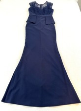 Miss Kim Dress Large Formal Dress Mother of the Bride Navy NWOT Size Large