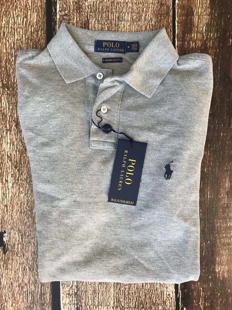 custom slim fit mesh polo ralph lauren