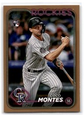 2024 Topps Gold Parallel Coco Montes RC /2024 Colorado Rockies #92