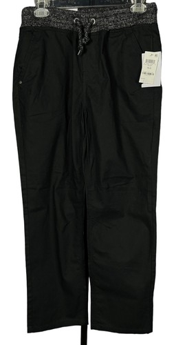 New Univibe Pants Boys Size XL Black Drawstring Pull On School Casual Classic - Picture 2 of 10