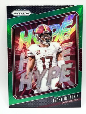 2024 Panini Prizm NFL Terry McLaurin #12 Hype Green Prizm Washington Commanders